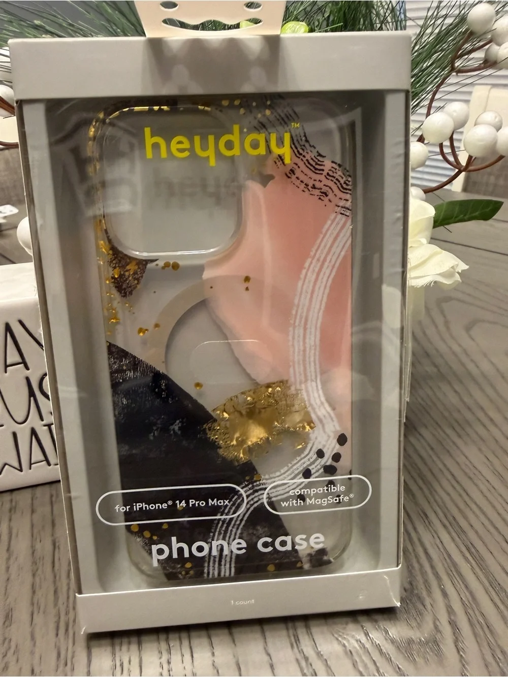 heyday Pink, Black & Gold Accent MagSafe iPhone Case